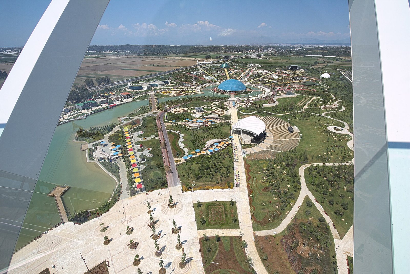 West view of Antalya Expo grounds from the Expo Tower, Türkiye