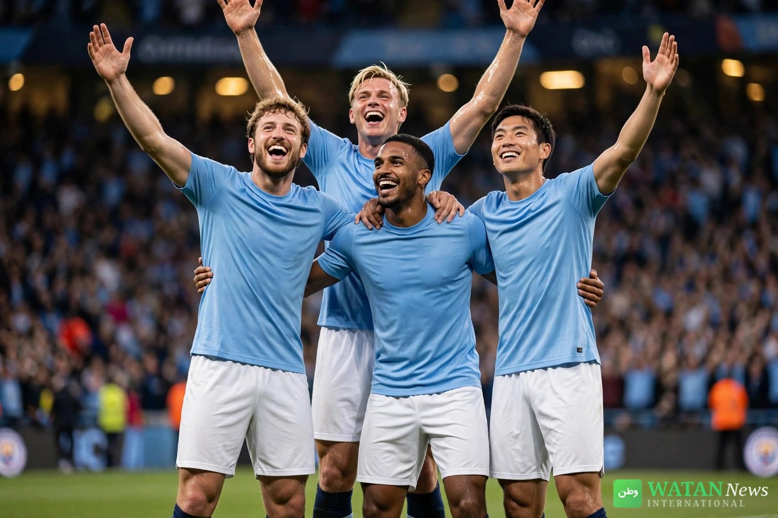 Manchester City-spillere jubler p&aring; banen &ndash; Manchester City dommen falder over klubbens mest succesfulde periode