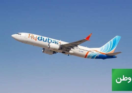 FlyDubai Boeing 737 MAX 8 aircraft on tarmac after FlyDubai emergency landing in Tabuk Saudi Arabia