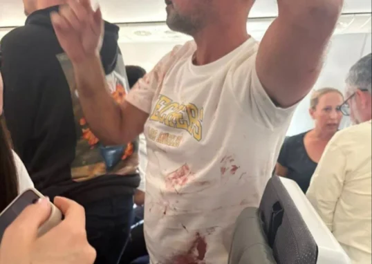 FlyDubai Boeing 737 MAX 8 aircraft during FlyDubai emergency landing in Tabuk Saudi Arabia
