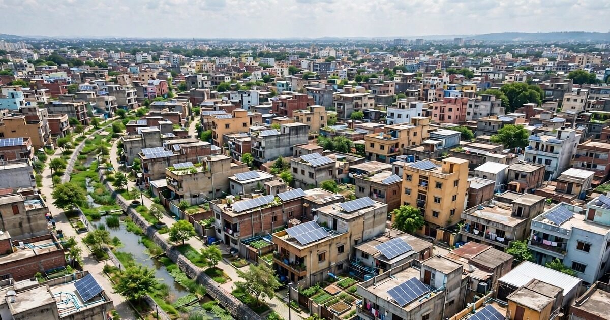 Dense urban neighborhood in Pakistan — climate-vulnerable communities need fast-track action on resilience, says the climate change minister