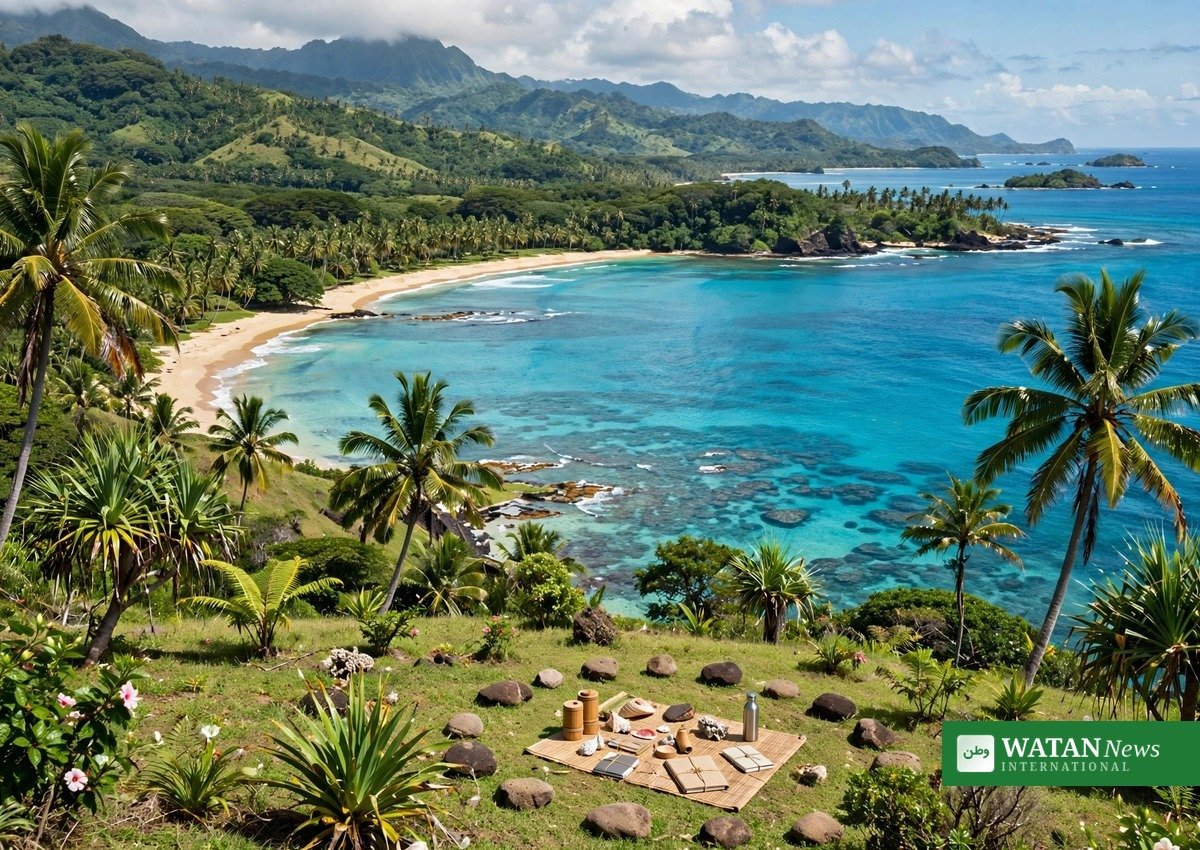 Tropical Pacific coastline — Fiji will host the Pacific Pre-COP31 in Nadi from 5 to 8 October 2026