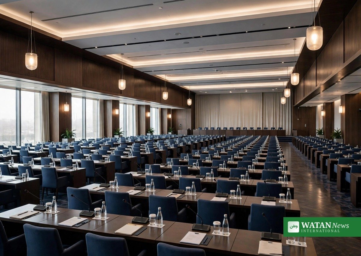 International climate negotiation hall ahead of the COP31 summit in Antalya