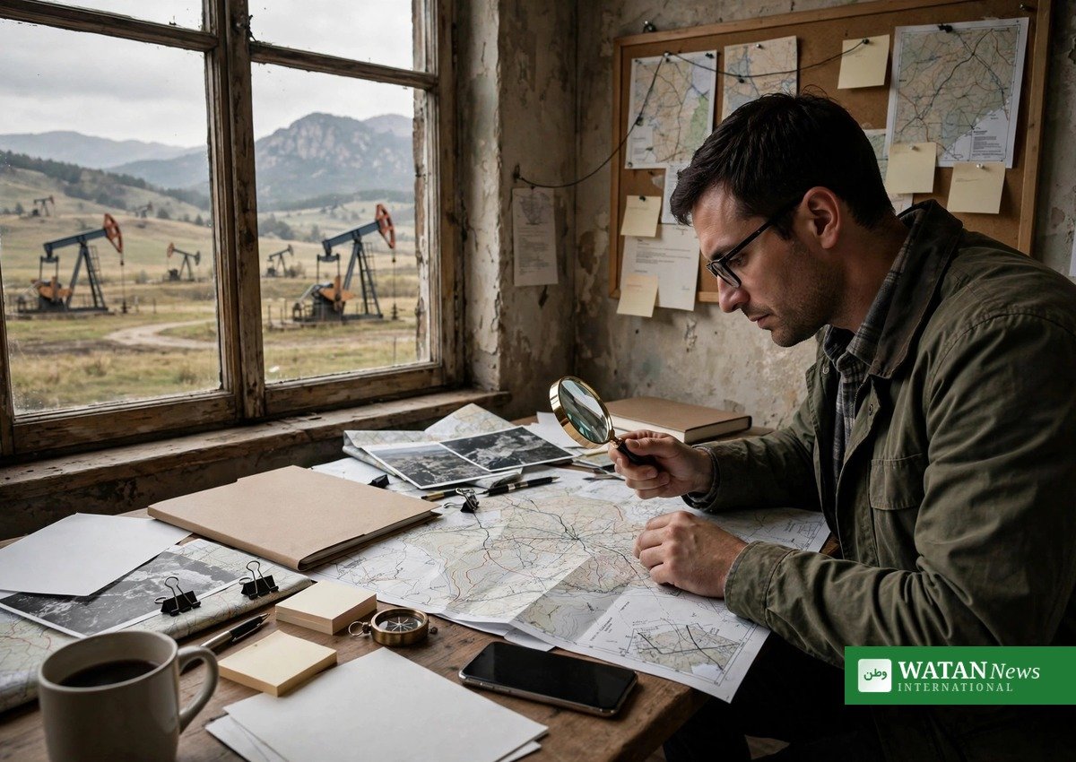 Investigative journalist researching energy and climate documents in the Caucasus