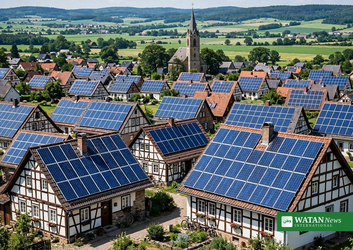 Germany solar power record 90 TWh solar panels field
