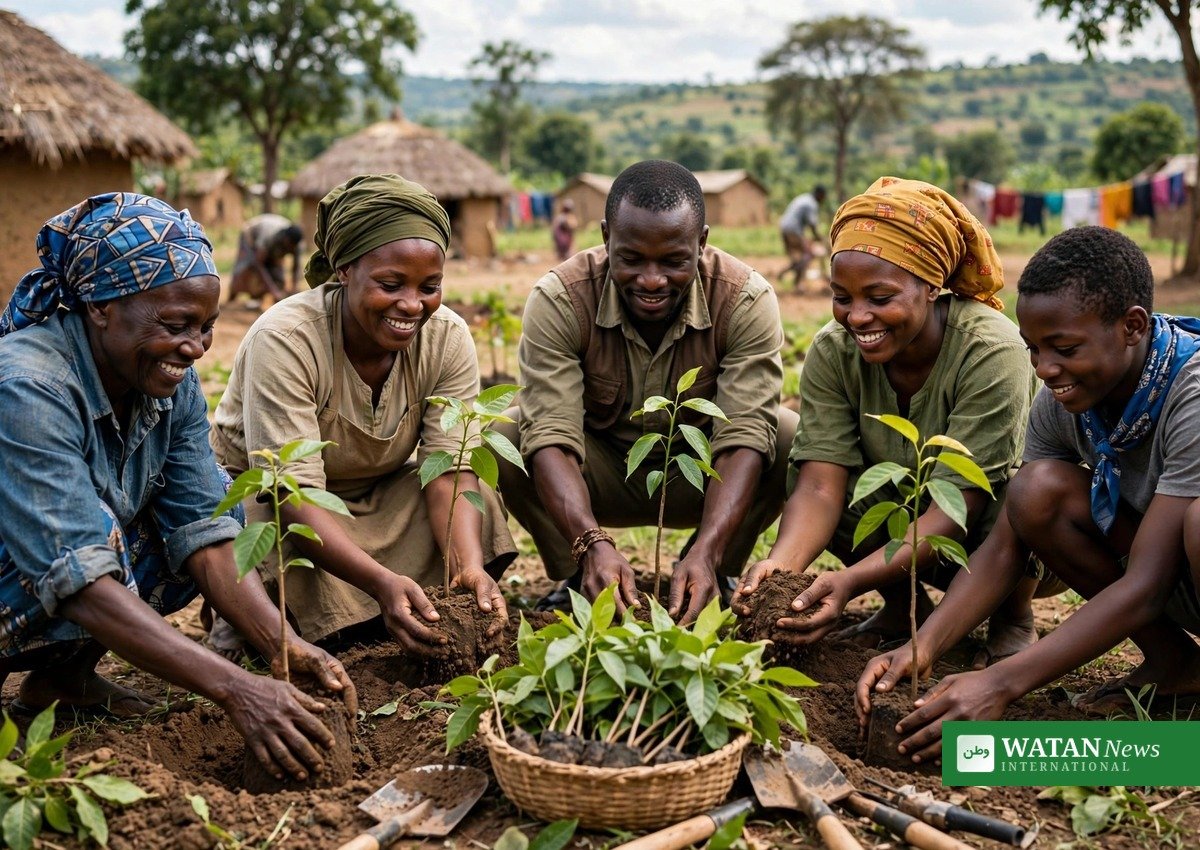 Vanessa Nakate Africa climate justice - African landscape under climate pressure