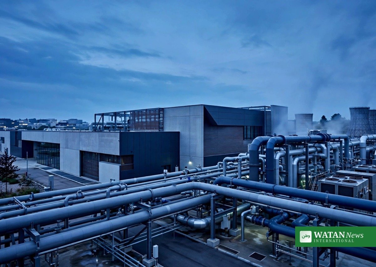 A modern district cooling plant — the large-scale cooling approach recognized for the UAE