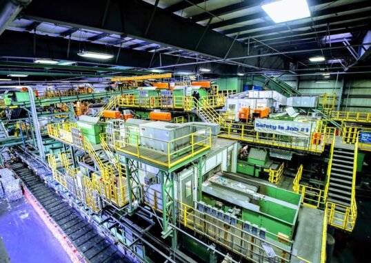 A materials recovery facility separates waste on conveyor belts in New York City