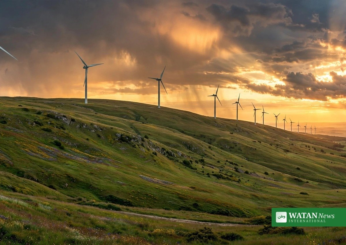 Wind turbines at sunset — illustrating the EU COP31 priorities for phasing out fossil fuels