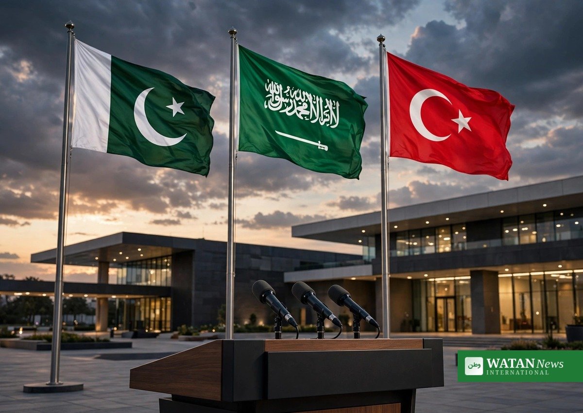مکہ مشترکہ دفاعی معاہدہ — پاکستان، سعودی عرب اور ترکی کے پرچم