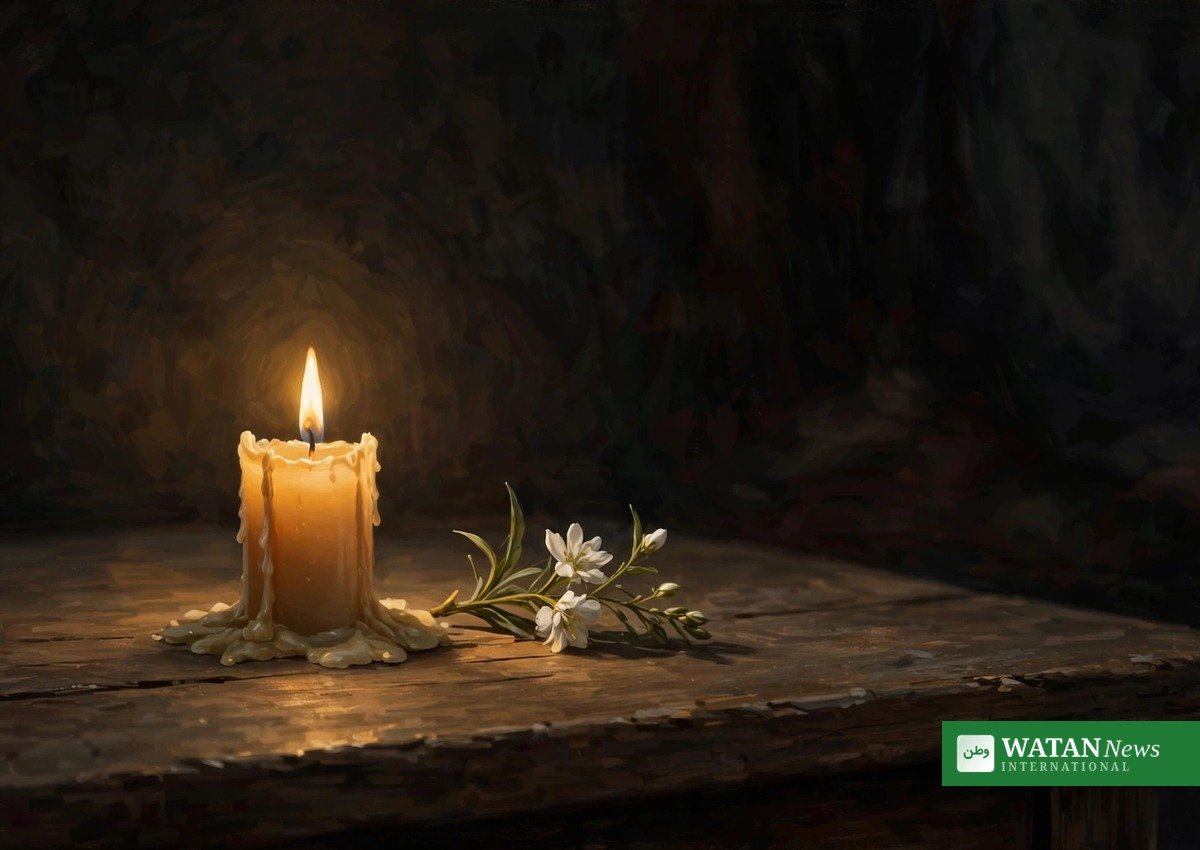 Memorial candle tribute illustration for Ken Urker, 34, found dead at his Louisiana home (Ken Urker death story illustration)