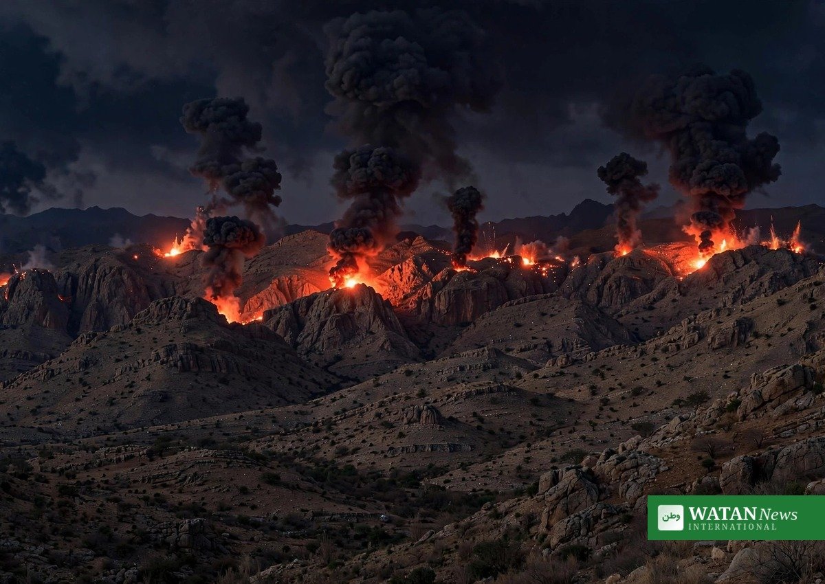 Yemen conflict: night airstrikes over mountain terrain — the Yemeni army claims 474 operations against Houthi targets in 24 hours (illustrative image)