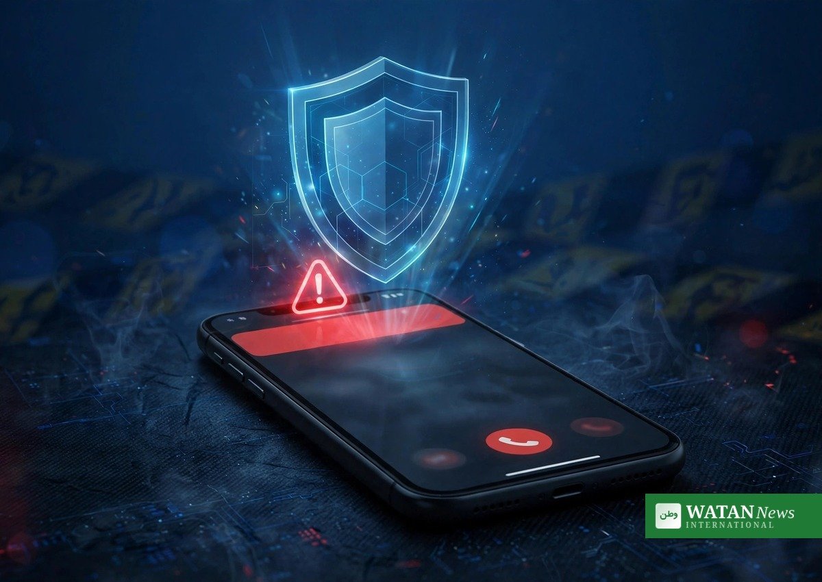 HEC fraud alert Pakistan: smartphone scam warning with protective shield