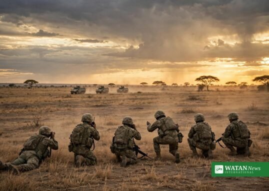 British soldiers on a training exercise in Kenya as the fight over military immunity intensifies