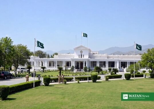Governors House Peshawar where Governor Kundi met the ministerial delegation on the water crisis