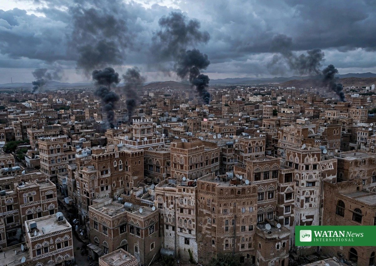 Røgsøjler stiger over Sanaa efter luftangreb mod Sanaa – Houthierne anklager Saudi-Arabien