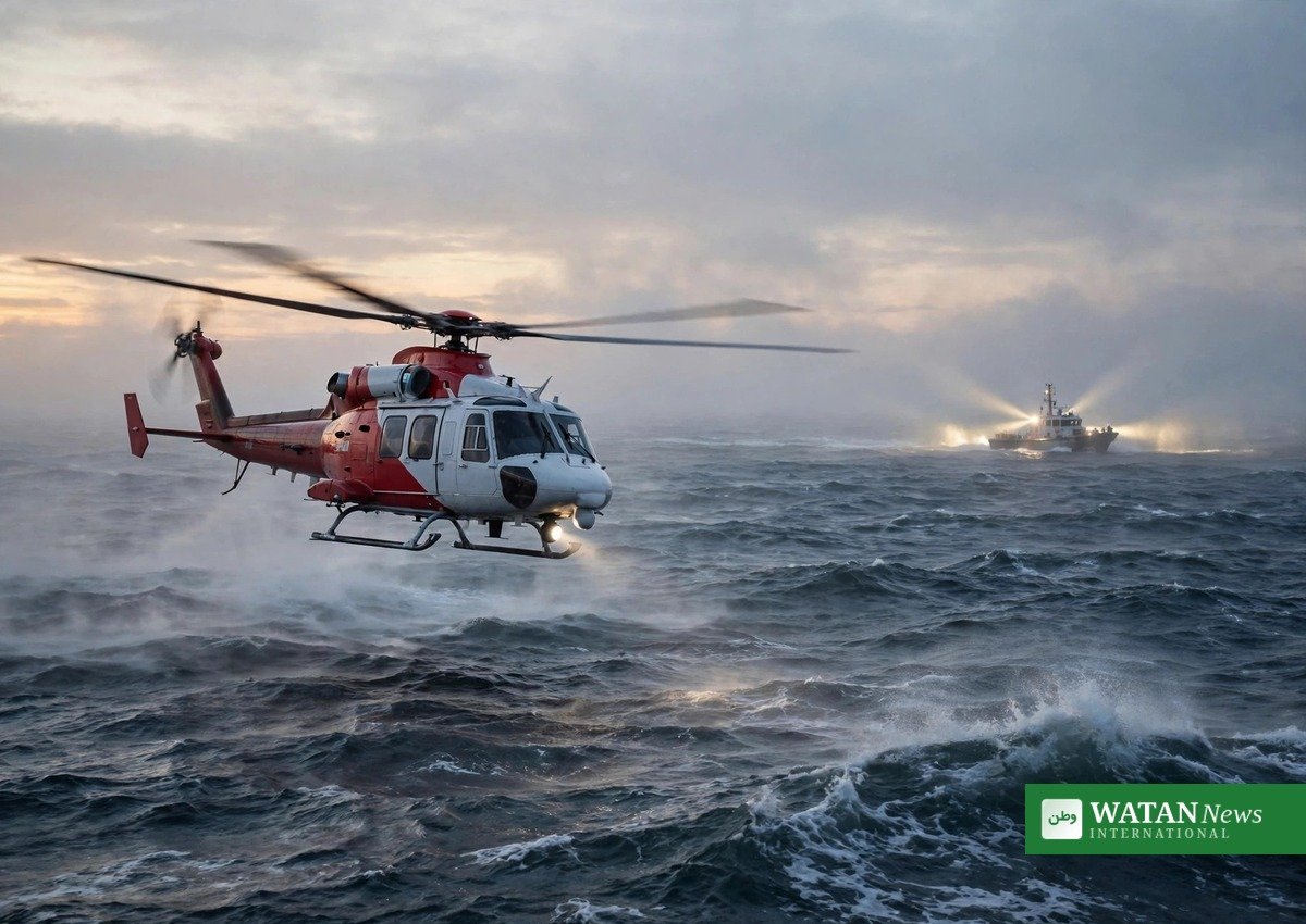 Air ambulance missing Bermuda Boston — US Coast Guard search crews scanning the waters near Nantucket, illustrative image