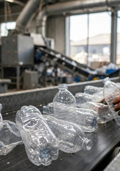 Plastikflasker genbrug sorteringsanlæg genbrugsmærker