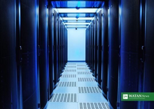 Datacenter serverkorridor kunstig intelligens