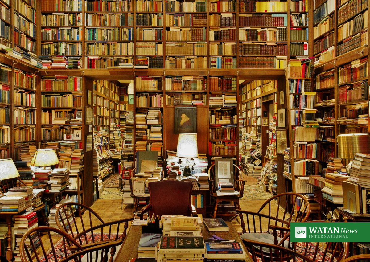 نوبل انعام ادب کی فاتح کی کتابوں جیسی قدیم کتب خانہ