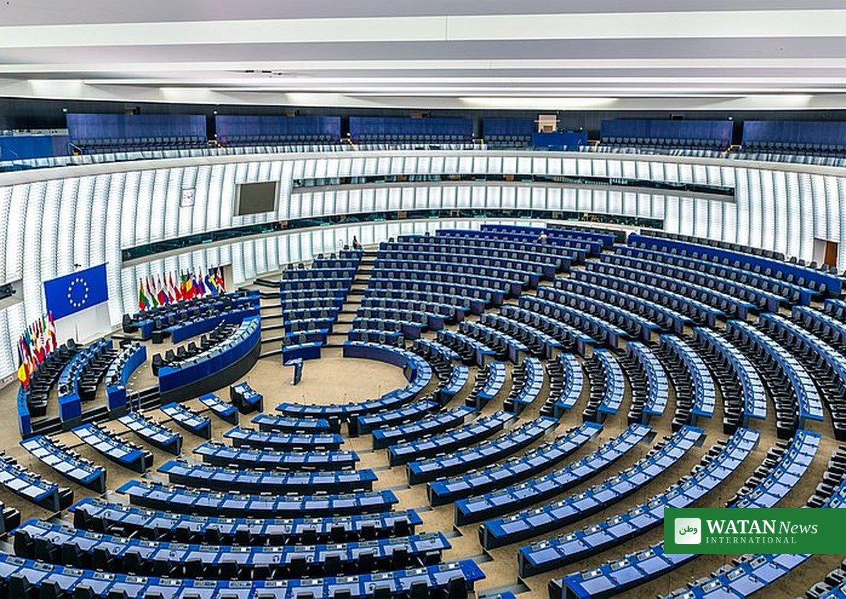 European Parliament hemicycle in Strasbourg, plenary vote on Islamist entryism