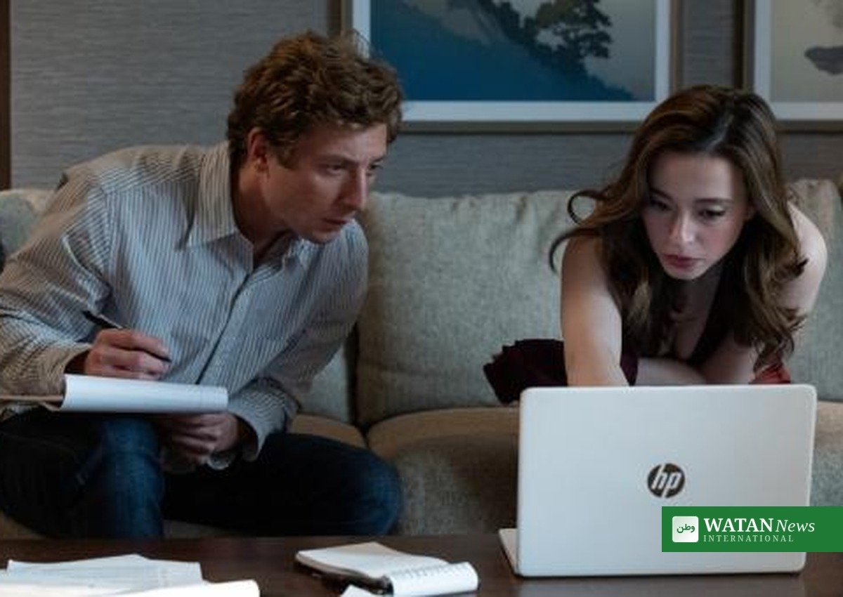 The Social Reckoning film still with Mikey Madison and Jeremy Allen White