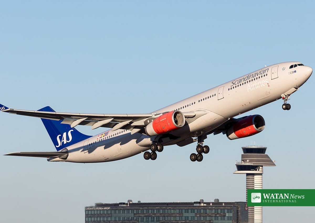 SAS Airbus A330 taking off for Copenhagen-Mumbai flights