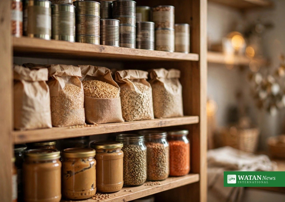 Food Is Medicine study: beans, whole grains and nut butter in a healthy grocery box