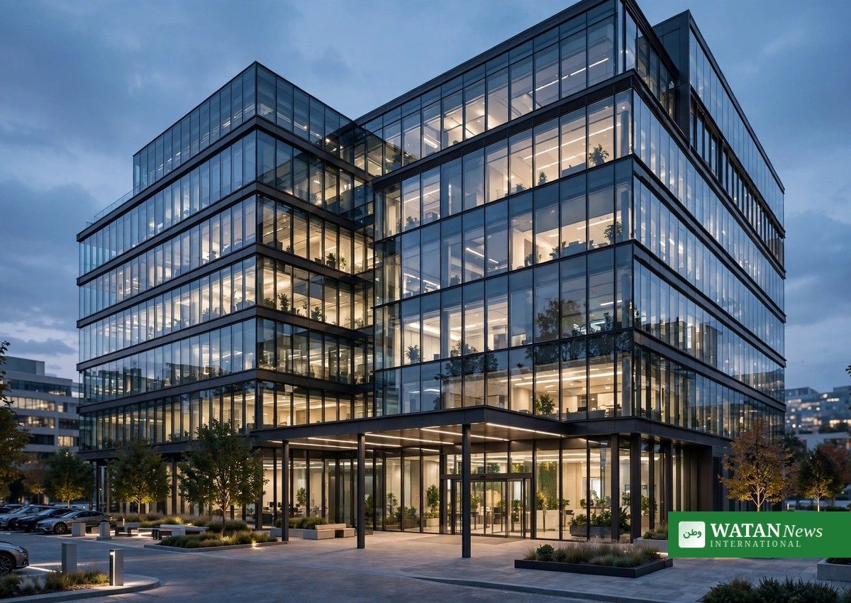 Modern glass corporate headquarters building symbolising the Fresenius Medical Care CEO transition