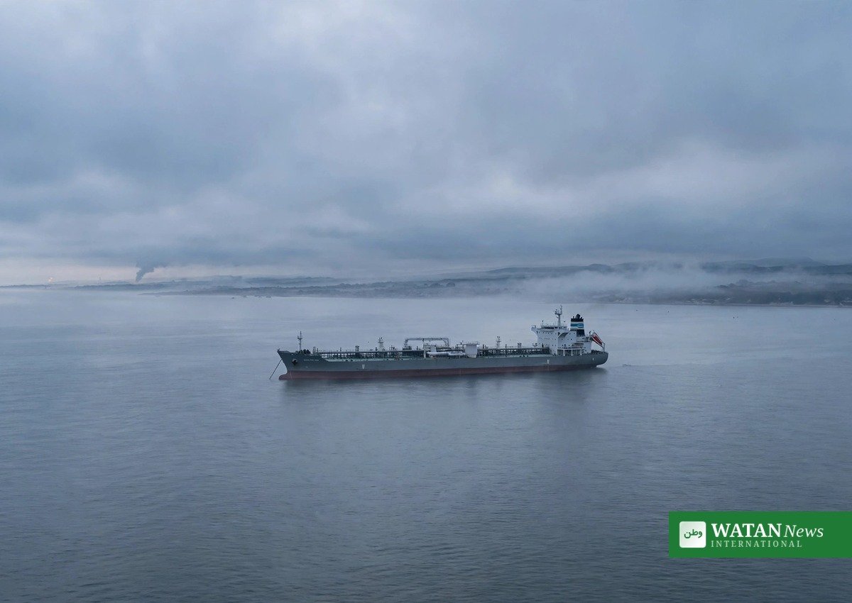 Black Sea ships fire: chemical tanker at sea near Romanian waters, smoke on horizon