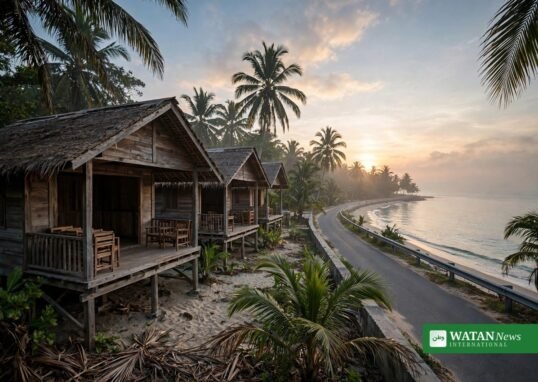 Cox's Bazar resort fire — wooden beach resort cabins at Cox's Bazar, Bangladesh