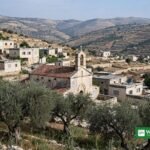 Taybeh settler attacks — stone church and olive groves in the West Bank Palestinian village