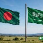 Bangladesh and Saudi Arabia flags