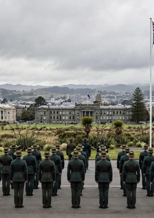 New Zealand Defence Force honour guard ceremony