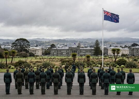 New Zealand Defence Force honour guard ceremony