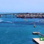 Nassau Harbor in the Bahamas, the first stop of King Charles III Caribbean tour