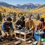 Aspen Youth Ambassador Grant – young people working on a community climate project in a mountain town