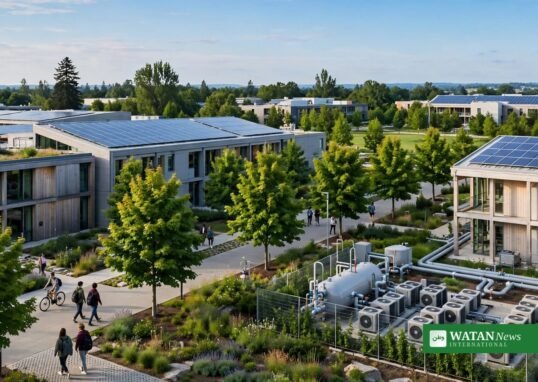 Seattle Colleges Zero+ Champion of Sustainability 2026 green campus with solar panels and shared energy system