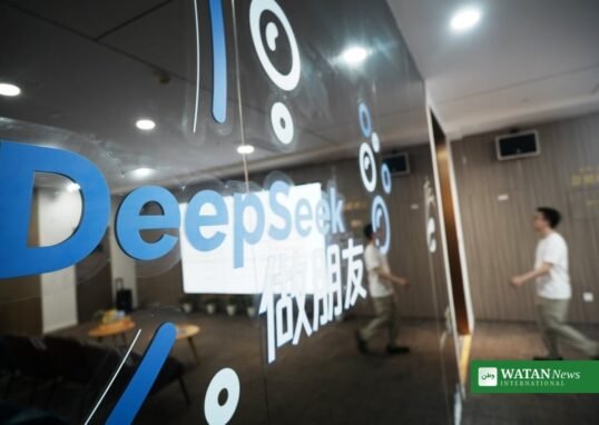 DeepSeek logo at company office
