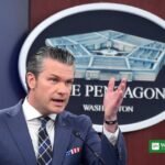 US Defense Secretary Pete Hegseth speaks at the Pentagon