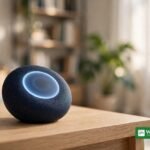 HomePod Mini 2 compact smart speaker with glowing top display