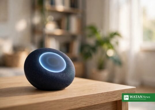 HomePod Mini 2 compact smart speaker with glowing top display