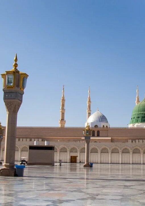 The Prophet's Mosque in Medina, Saudi Arabia