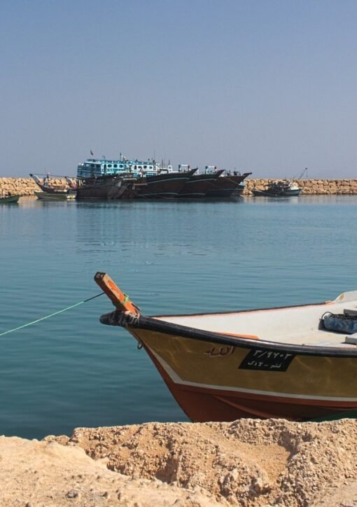 Traditional wooden fishing boats on Qeshm Island, Iran
