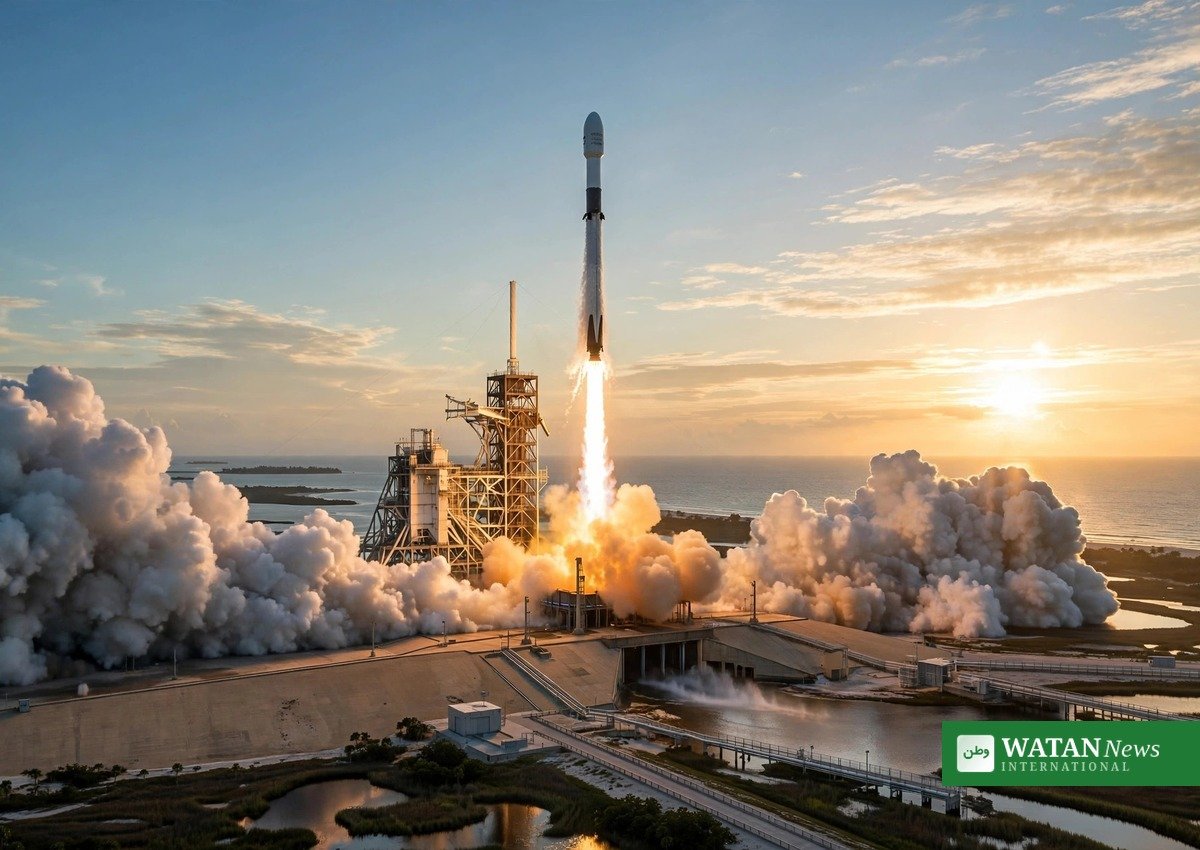 Falcon 9-raket letter fra Cape Canaveral – Crew 13 rekordflyvning til ISS