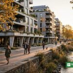 Klimamester tema robust by med solceller og grønne tage