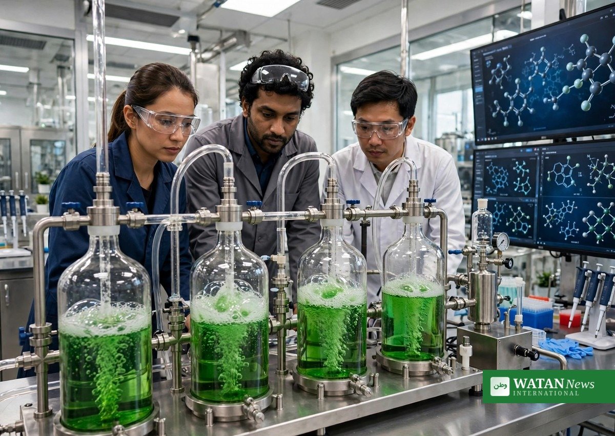 Carbon recycling conference Tokyo — researchers testing CO2 utilization equipment