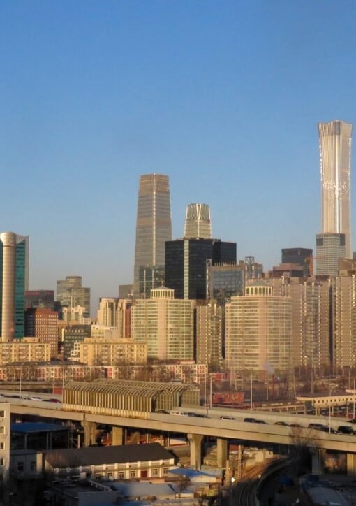Beijing central business district skyline