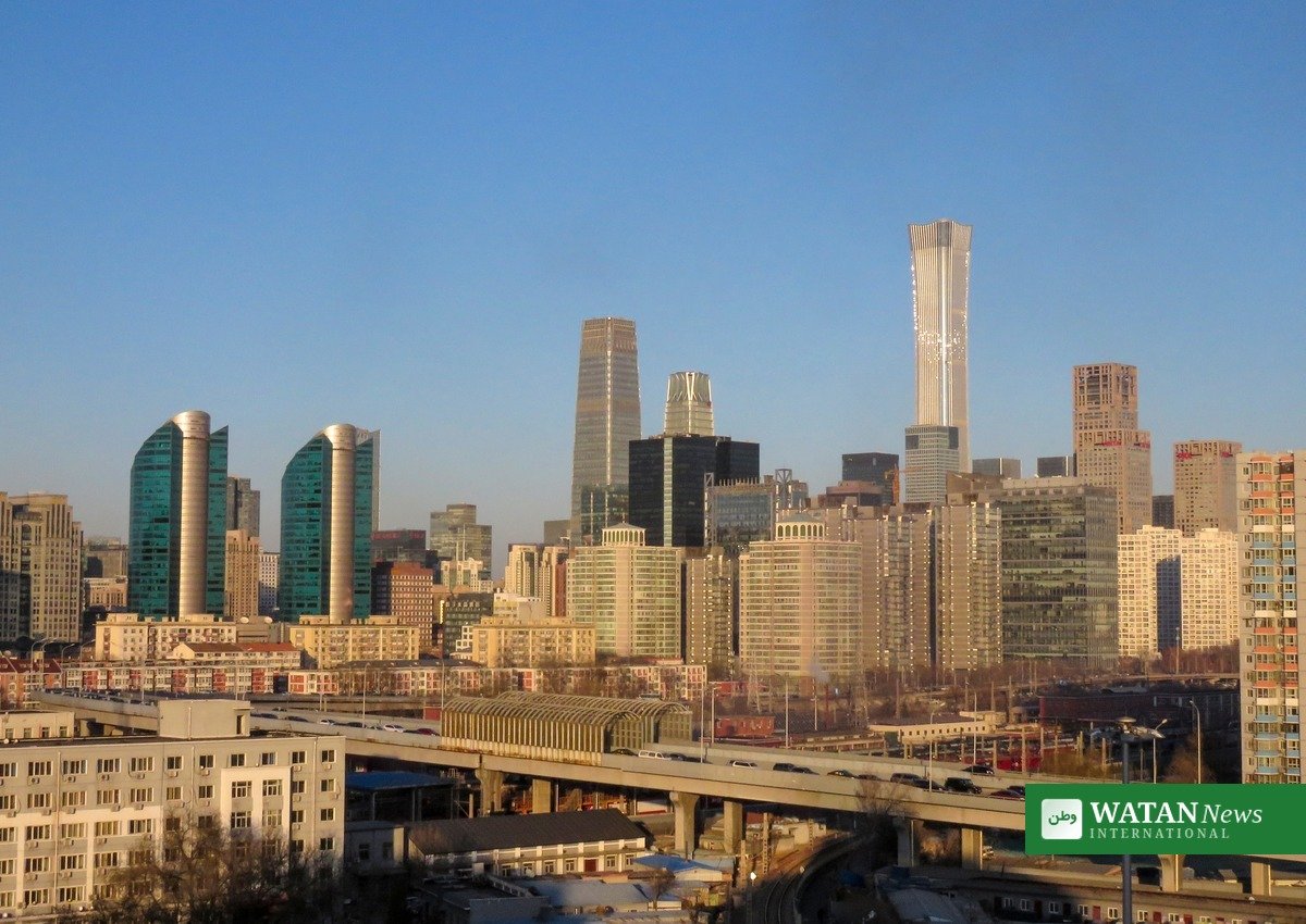 Beijing central business district skyline