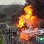 Burning oil refinery after Ukraine resumed strikes as Zelensky defies Trump on energy truce
